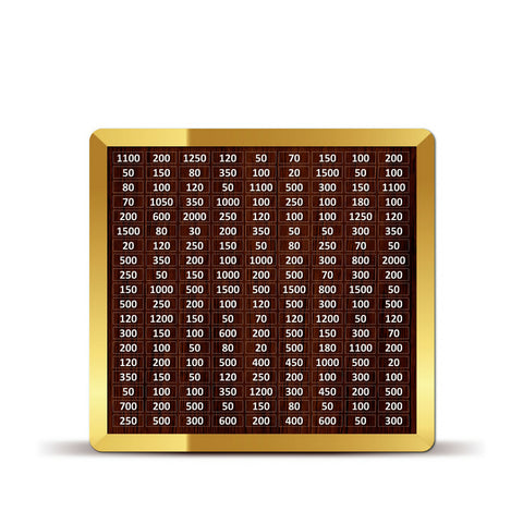 100,000 Saving Challenge Box – Wooden Money Saving Box with Amount Chart
