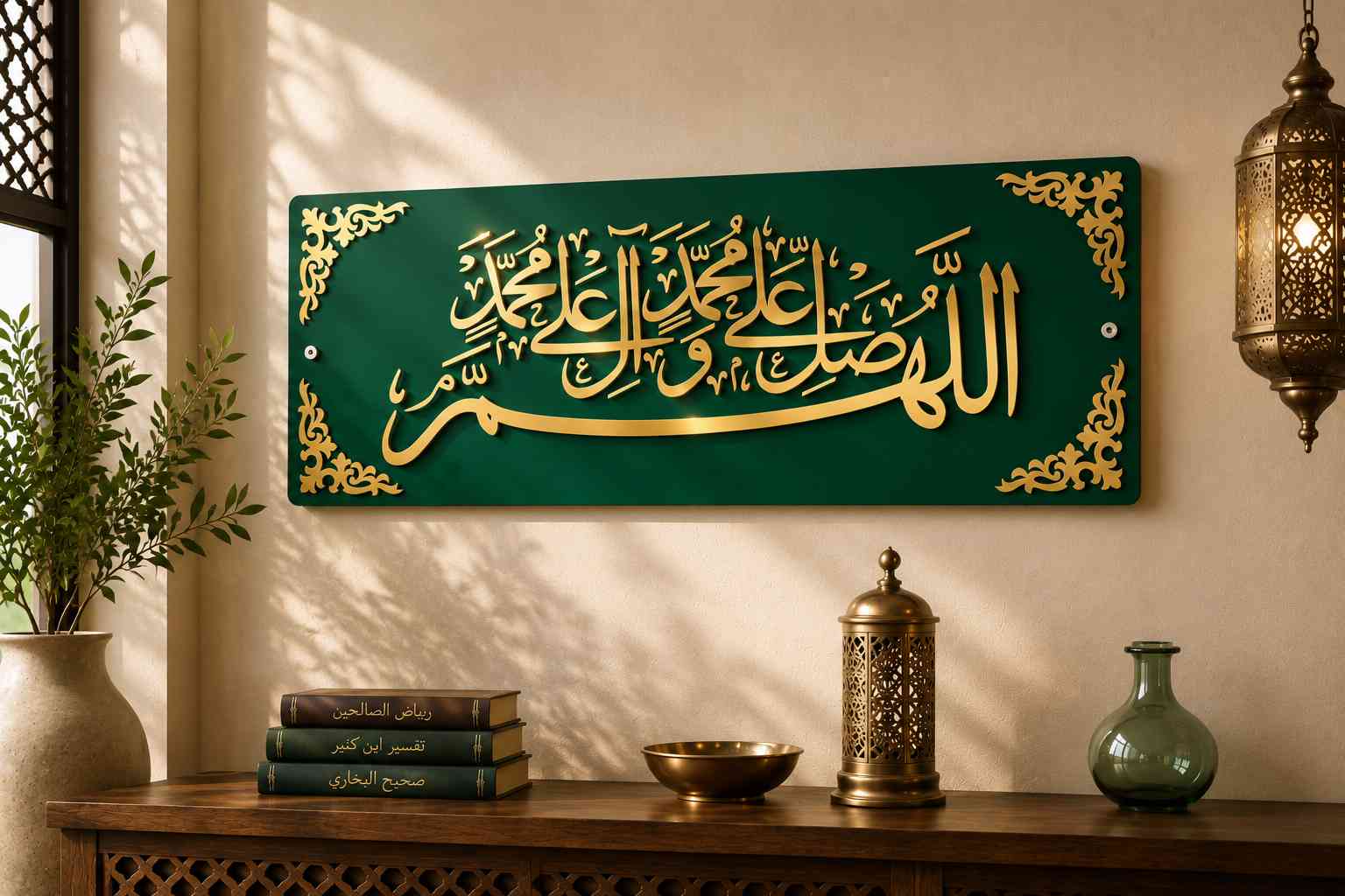 Darood Sharif Islamic Wall Art Calligraphy Decor for Home, Living Room & Office By Glow Space