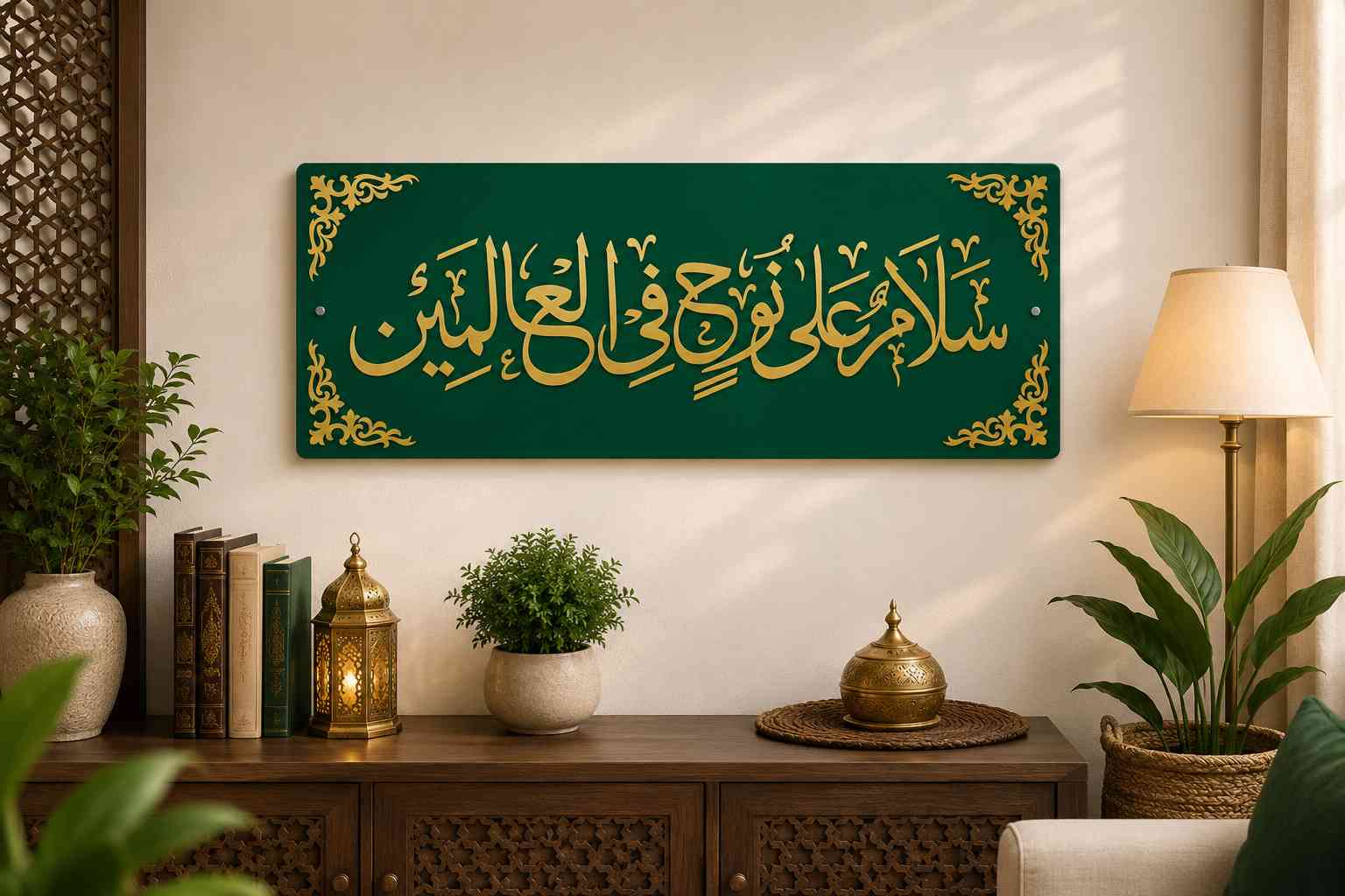 Salamun Alaa Nooh Fil Aalameen | Premium Islamic Wall Art By Glow Space
