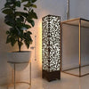 Modern Laser-Cut Leaf Pattern Table Lamp - Decorative Standing Corner Light