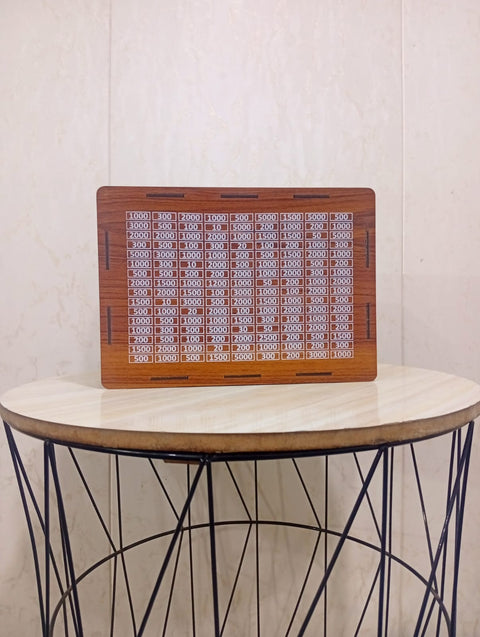 3 Lac Saving Challenge Box – Wooden Money Saving Box with Amount Chart