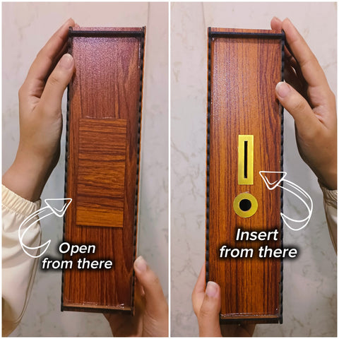 2 Million Saving Challenge Box – Wooden Money Saving Box with Amount Chart